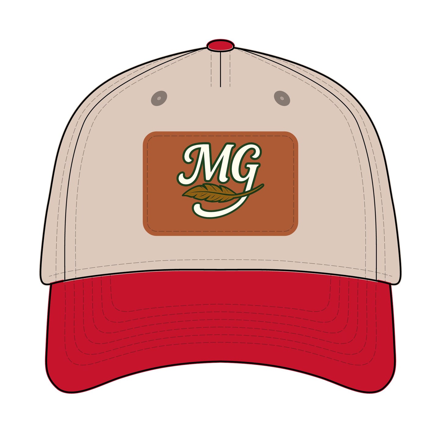 Combo MG Leather Patch Baseball Cap — Unisex 46 Combos