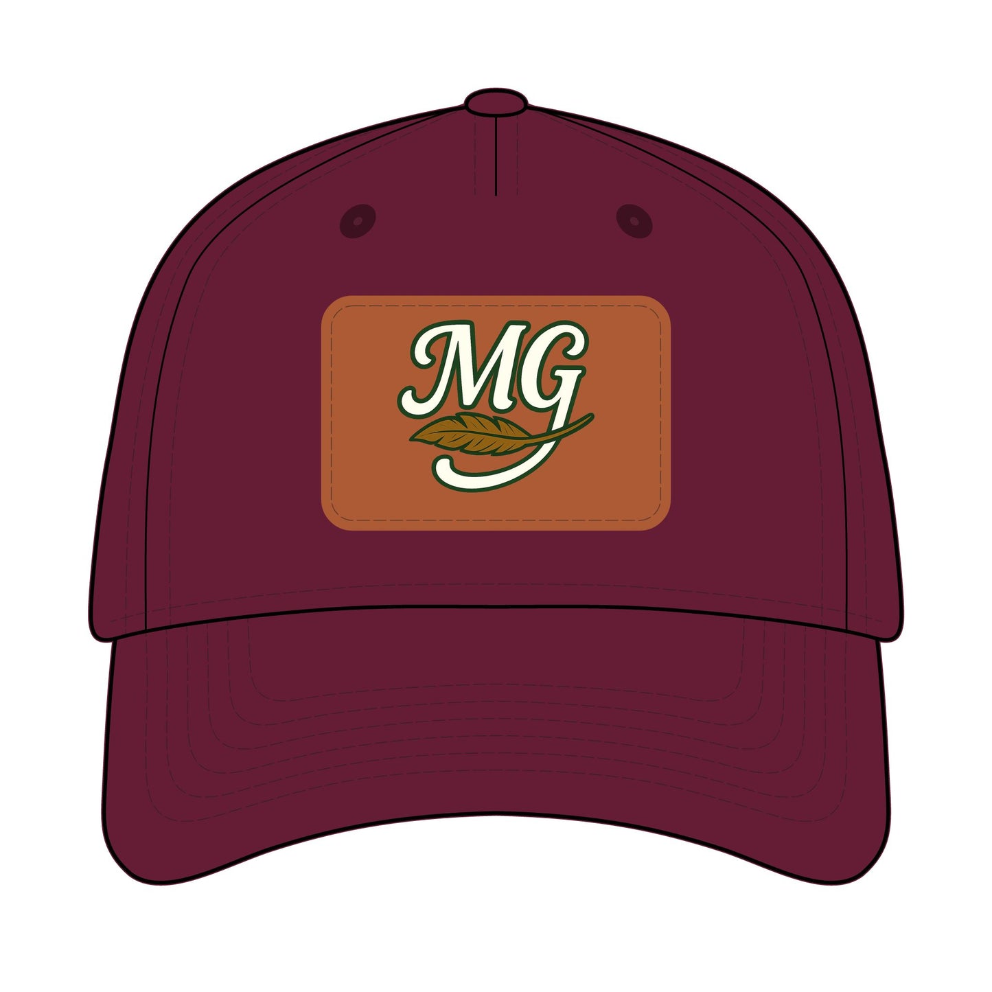 Combo MG Leather Patch Baseball Cap — Unisex 46 Combos