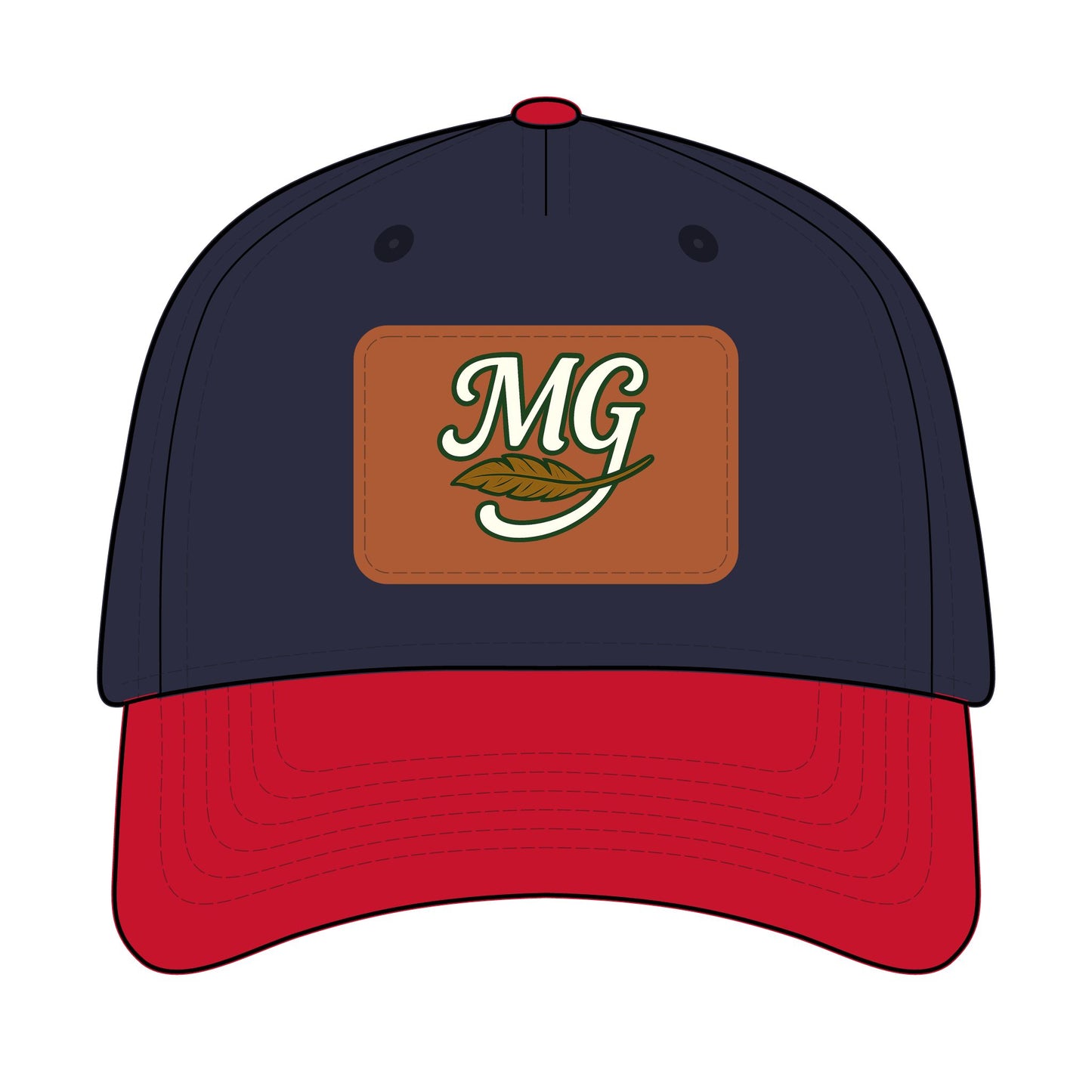 Combo MG Leather Patch Baseball Cap — Unisex 46 Combos