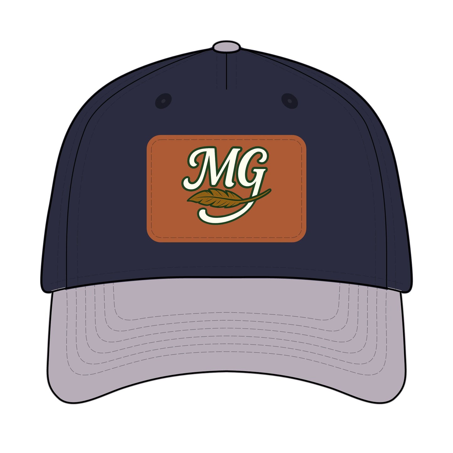 Combo MG Leather Patch Baseball Cap — Unisex 46 Combos