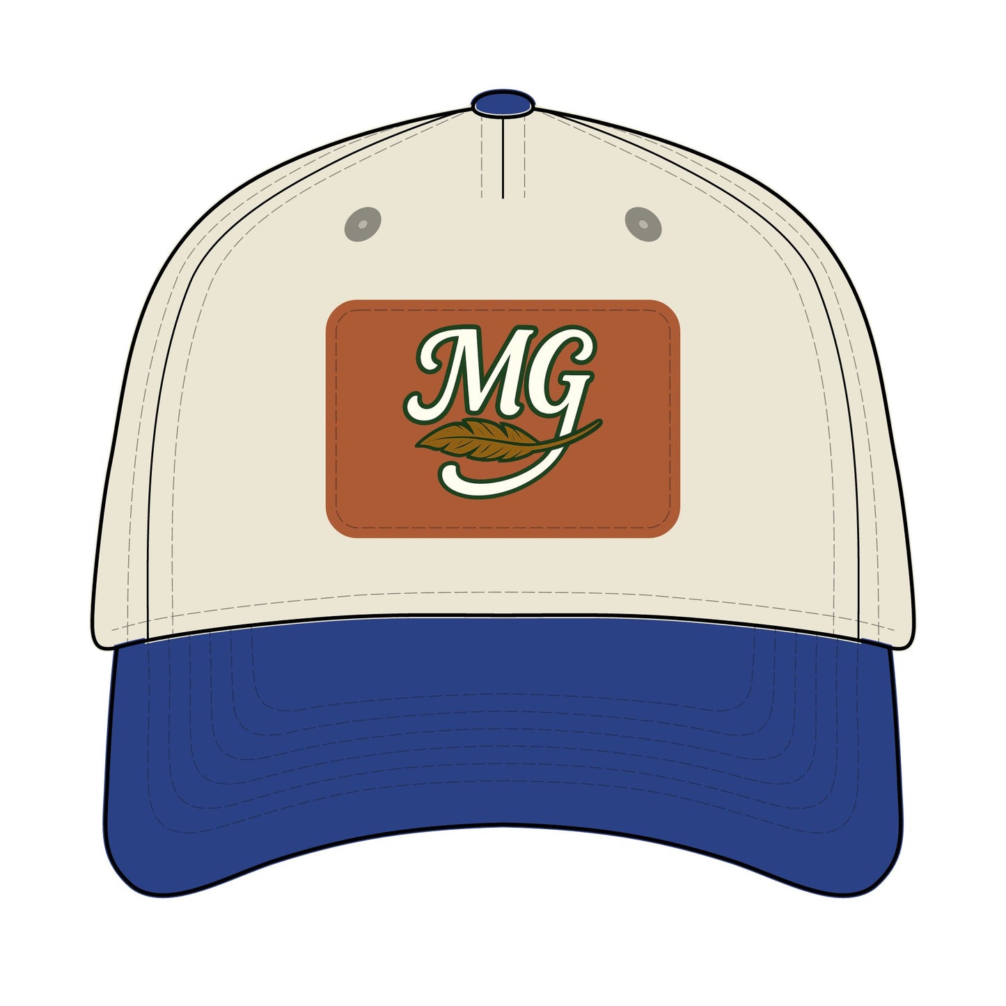 Combo MG Leather Patch Baseball Cap — Unisex 46 Combos