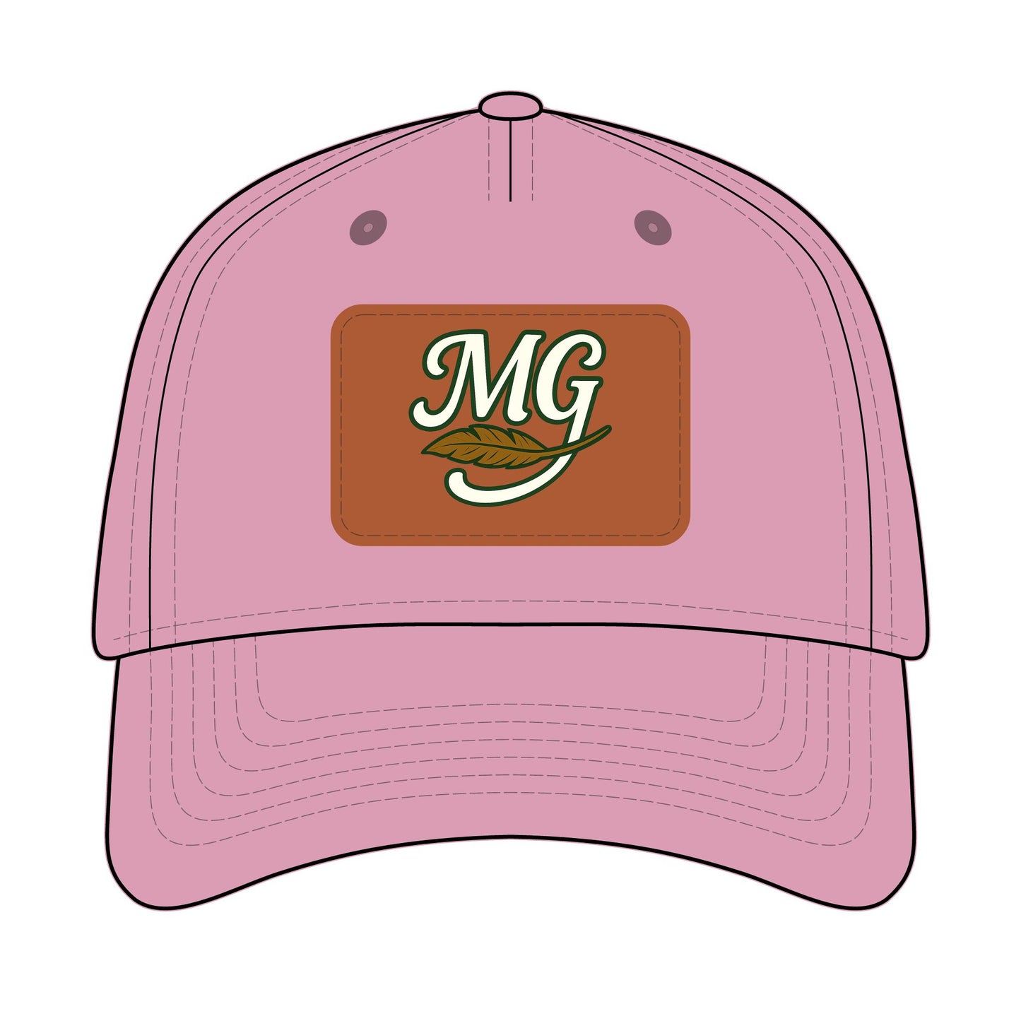 Combo MG Leather Patch Baseball Cap — Unisex 46 Combos