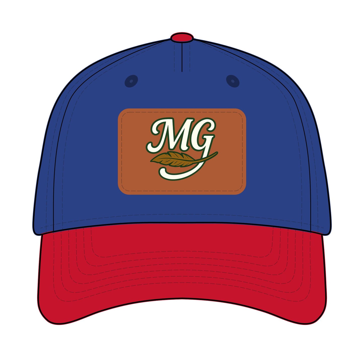 Combo MG Leather Patch Baseball Cap — Unisex 46 Combos