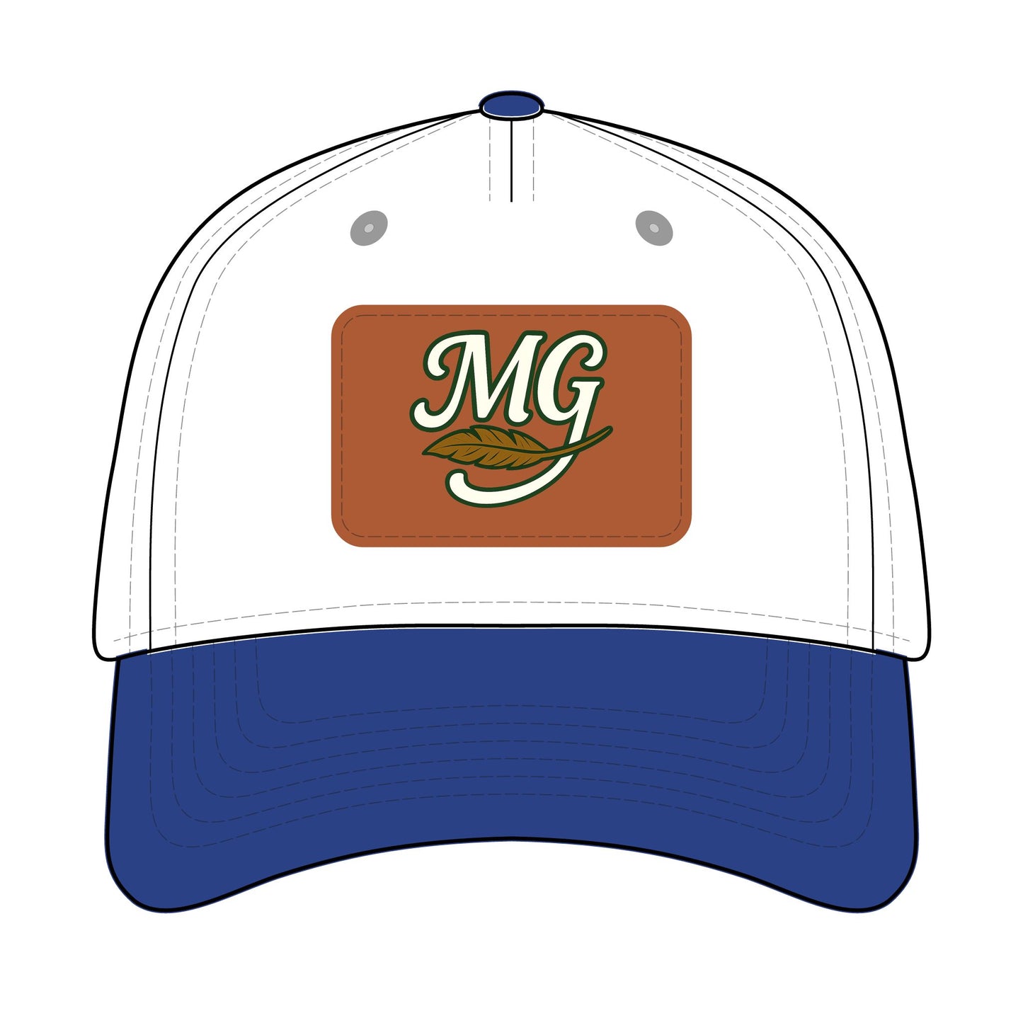 Combo MG Leather Patch Baseball Cap — Unisex 46 Combos