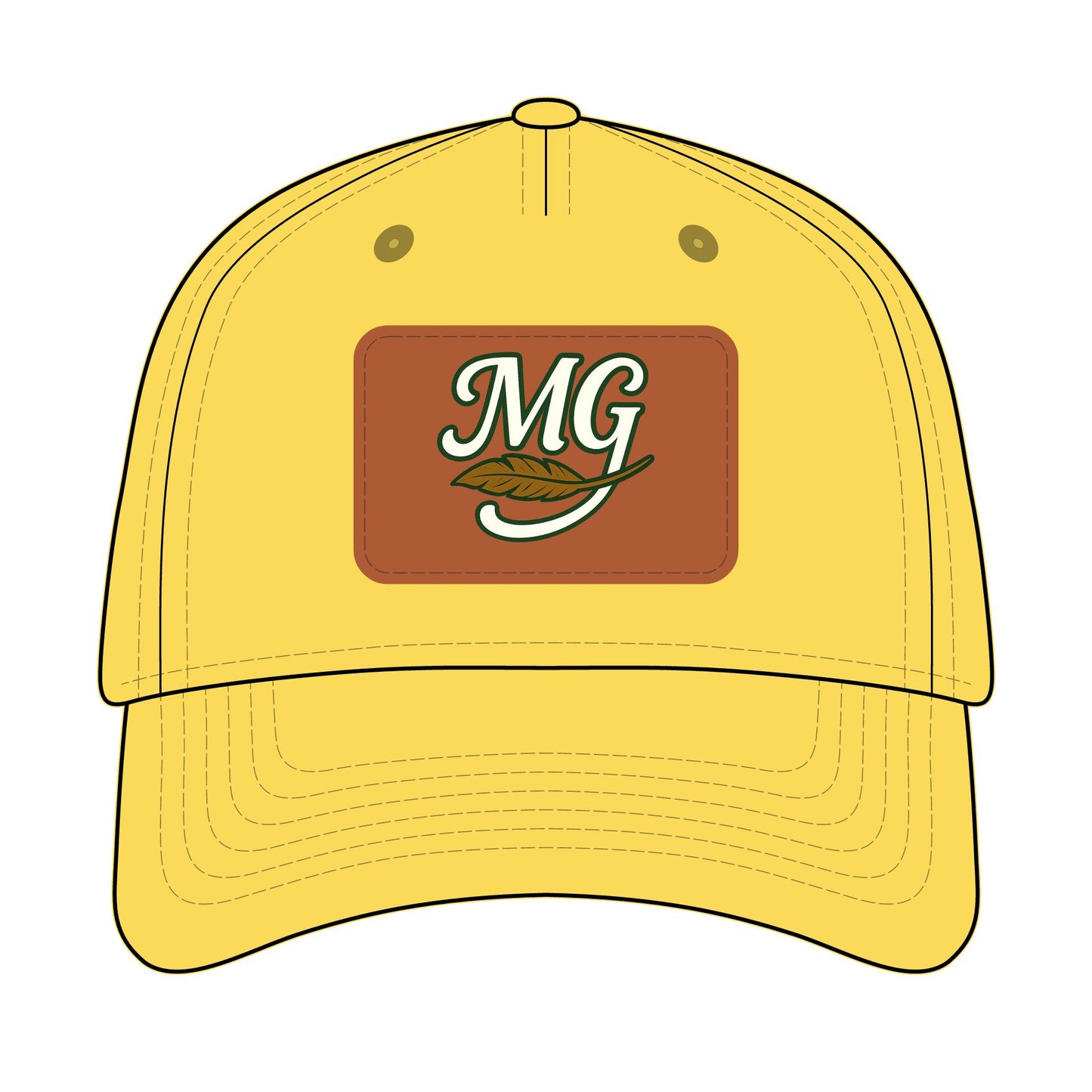 Combo MG Leather Patch Baseball Cap — Unisex 46 Combos