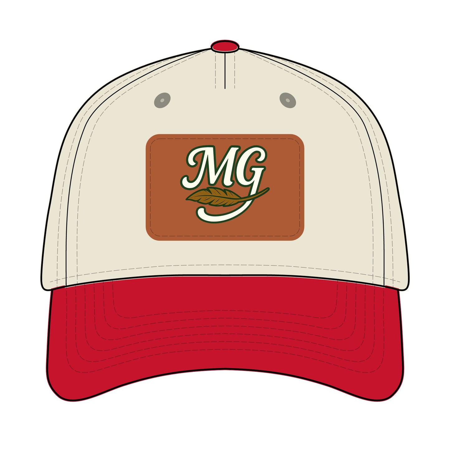 Combo MG Leather Patch Baseball Cap — Unisex 46 Combos