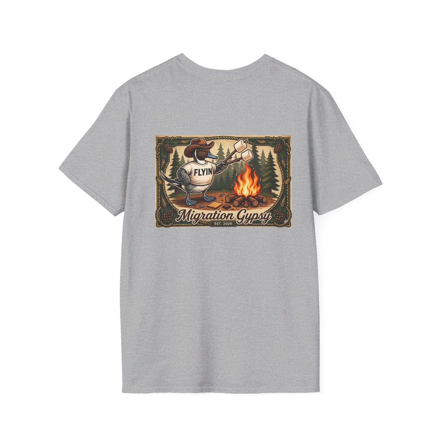 Flyin' Campfire T-Shirt — 2 Back Styles