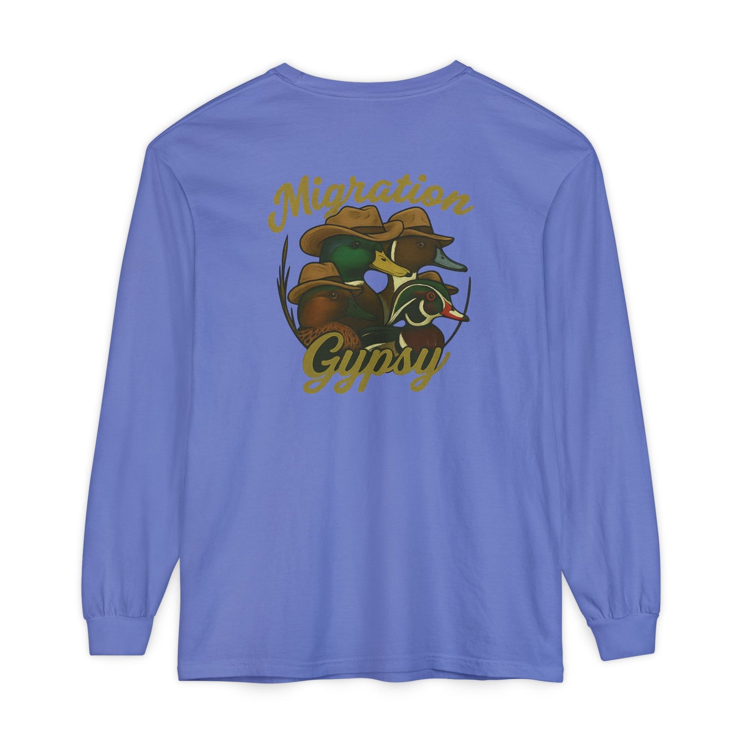 Men's Gypsy Gang Long Sleeve Tee - Mallard, Pintail, Wood Duck and Teal