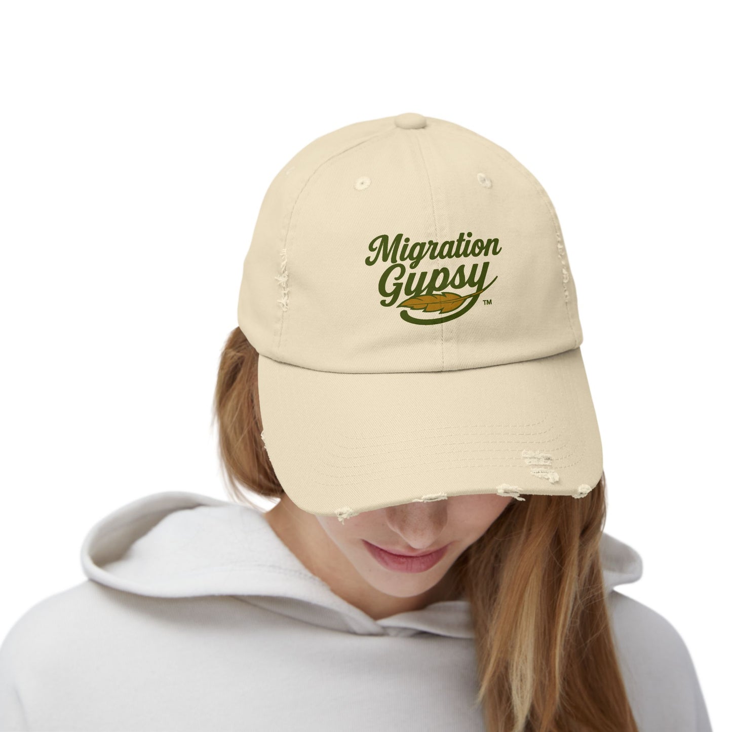 Distressed Cap — "Migration Gypsy" Retro Surf Hat
