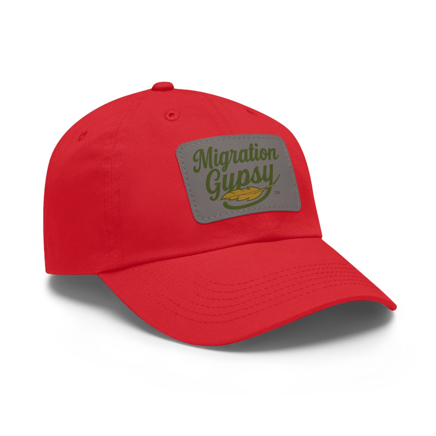 Unisex Migration Gypsy Leather Patch Hat — 12 Combo Colors Men's & Ladies
