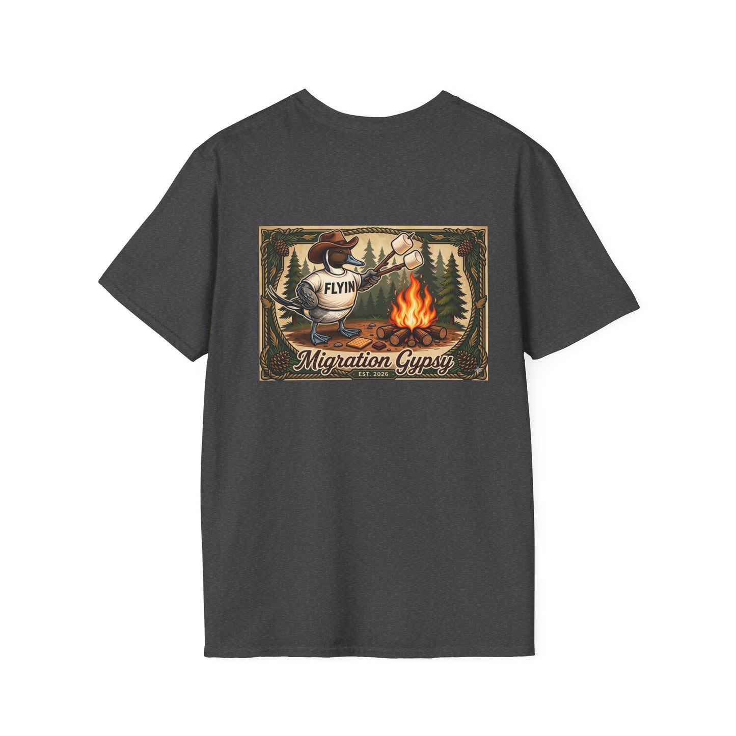 Flyin' Campfire T-Shirt — 2 Back Styles