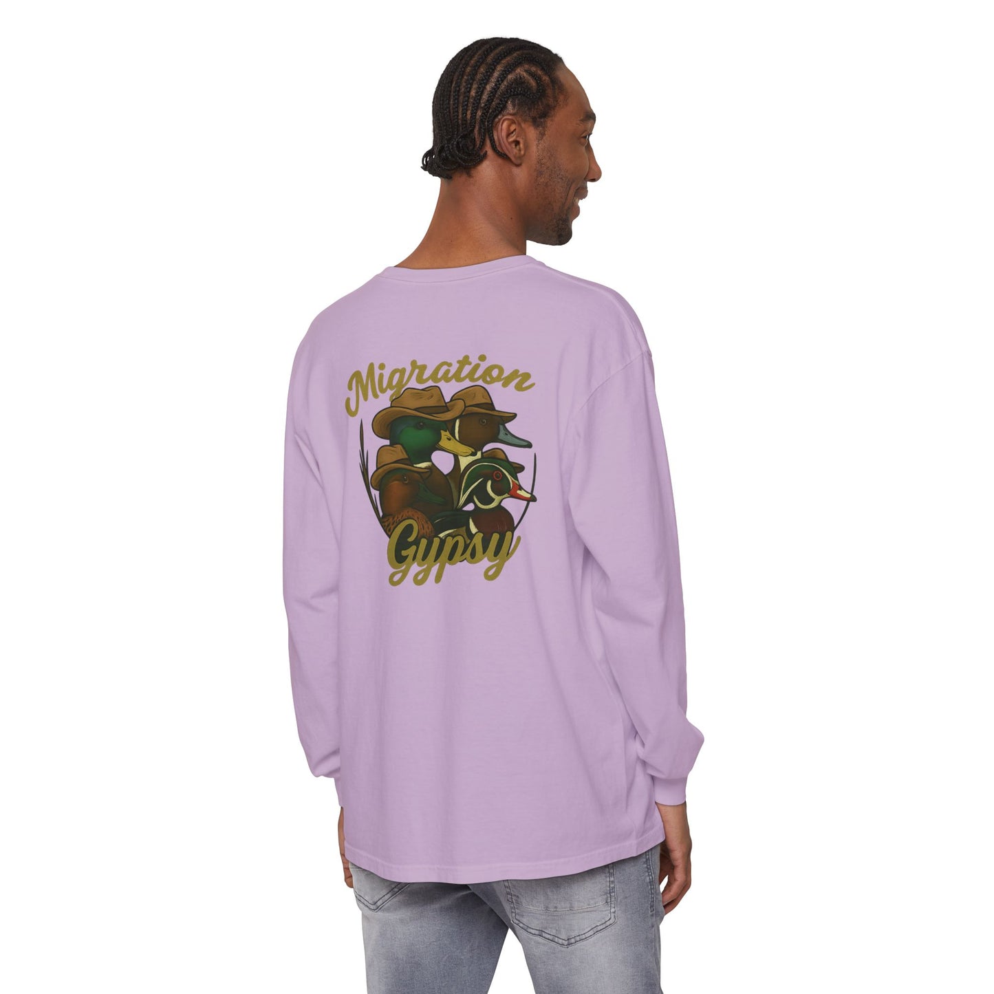 Men's Gypsy Gang Long Sleeve Tee - Mallard, Pintail, Wood Duck and Teal