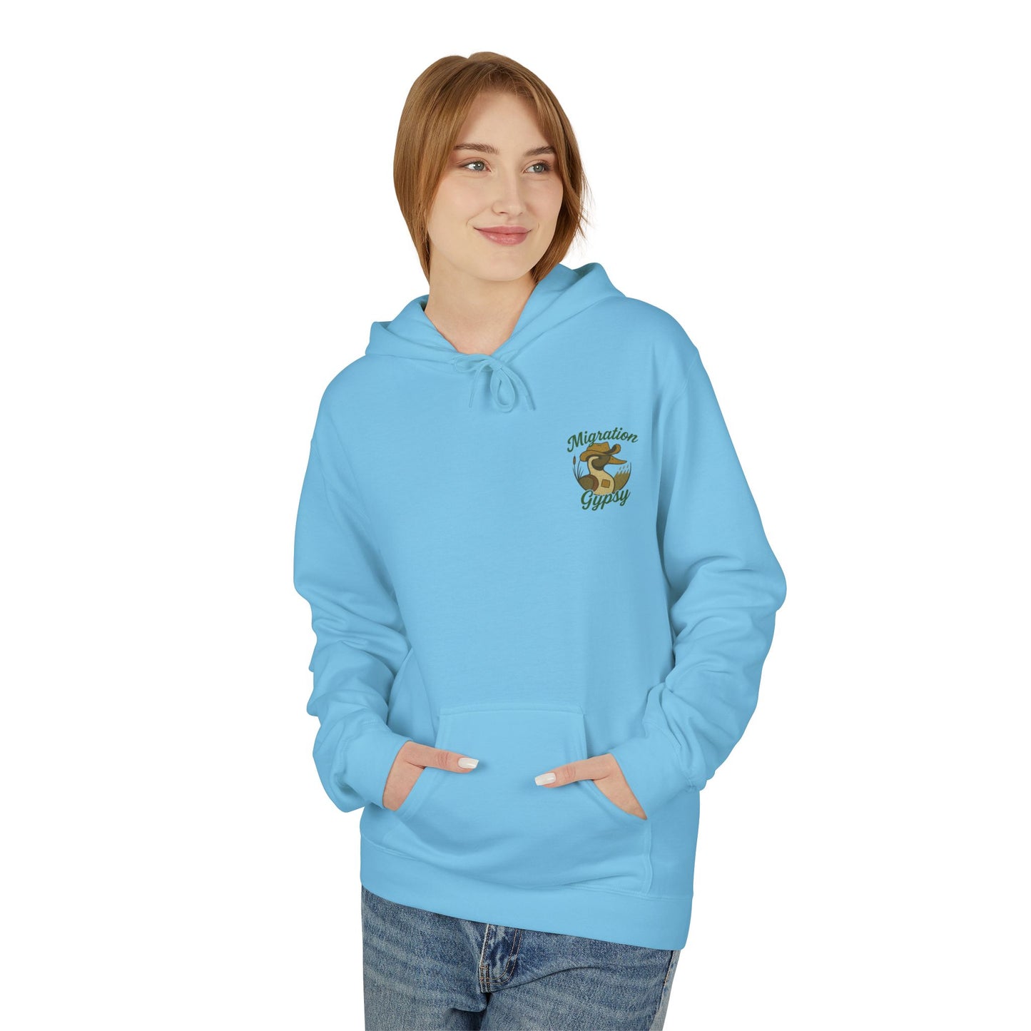 Pintail Migration Gypsy Hoodie — Vintage Outdoors Travel Logo Pullover