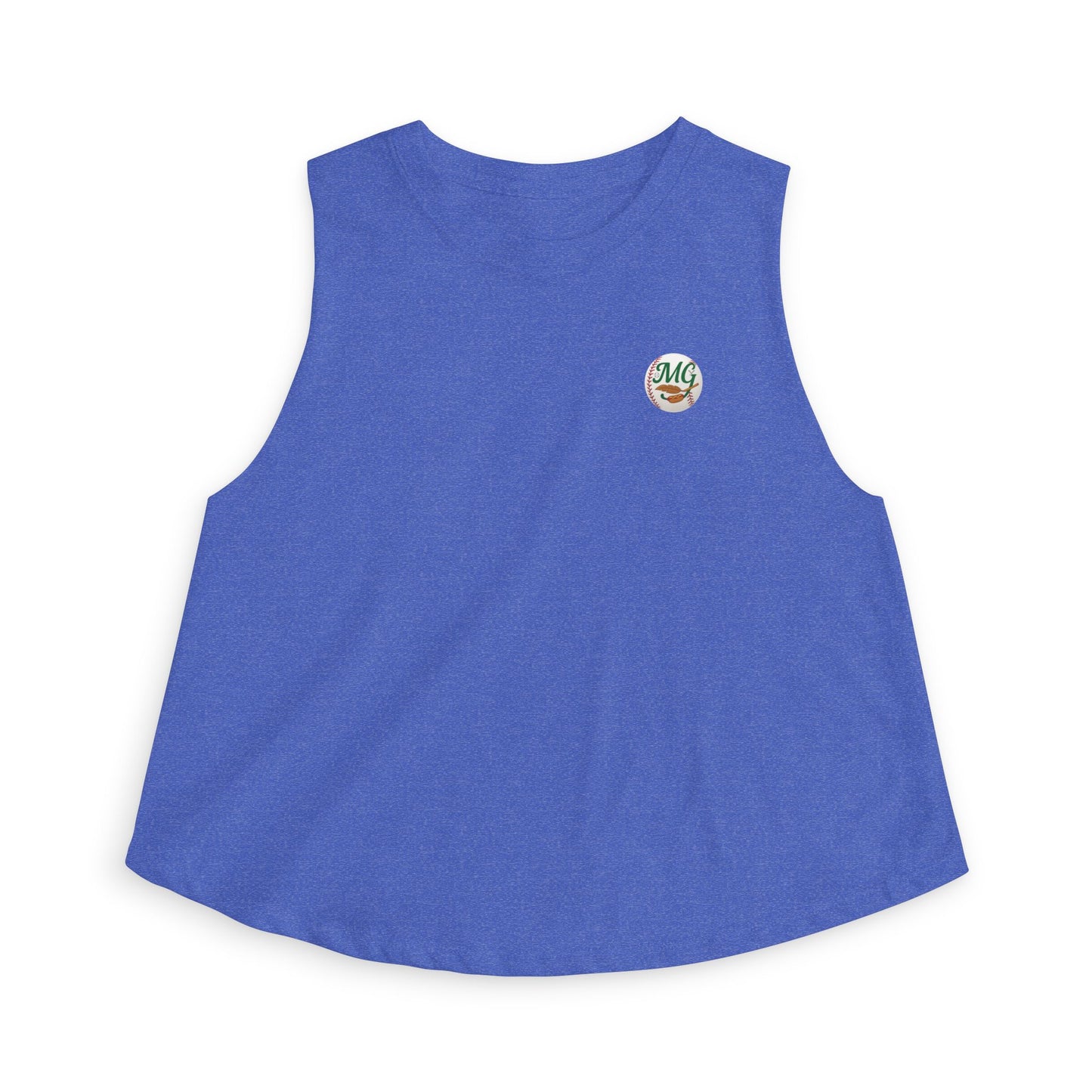 Crop Top — Retro Malibu Surf Pintail Baseball