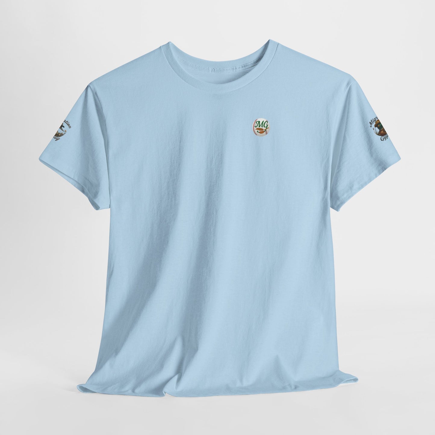 Migration Gypsies T‑Shirt — Front Baseball MG, Player Sleeves