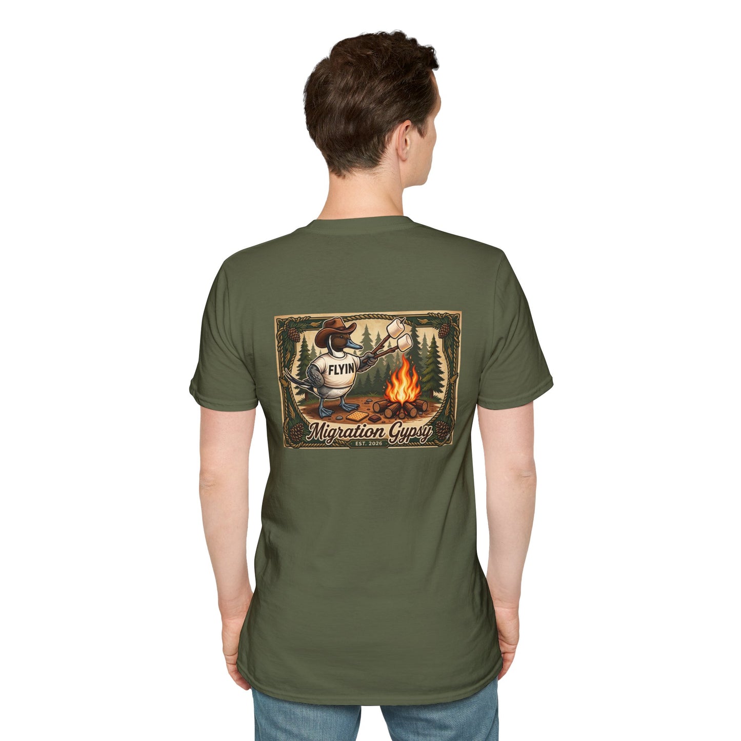 Flyin' Campfire T-Shirt — 2 Back Styles