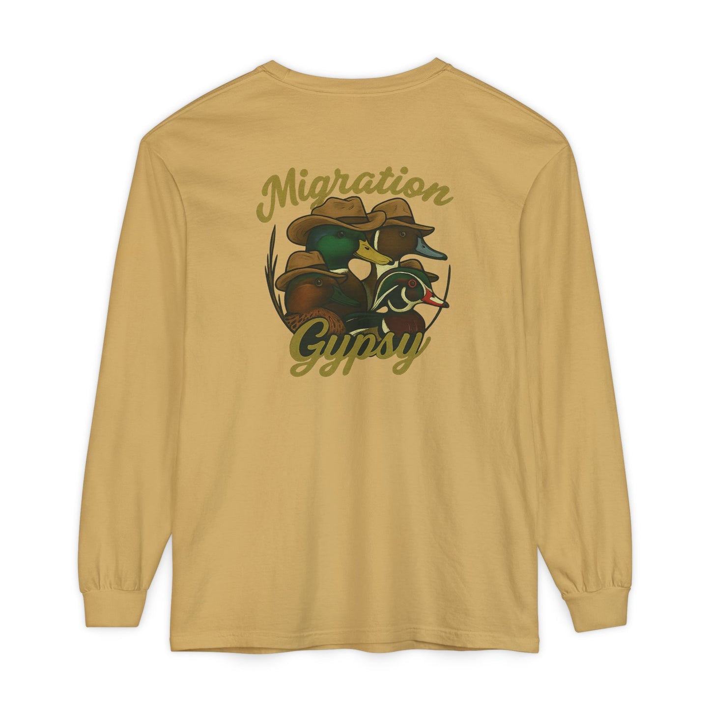 Men's Gypsy Gang Long Sleeve Tee - Mallard, Pintail, Wood Duck and Teal