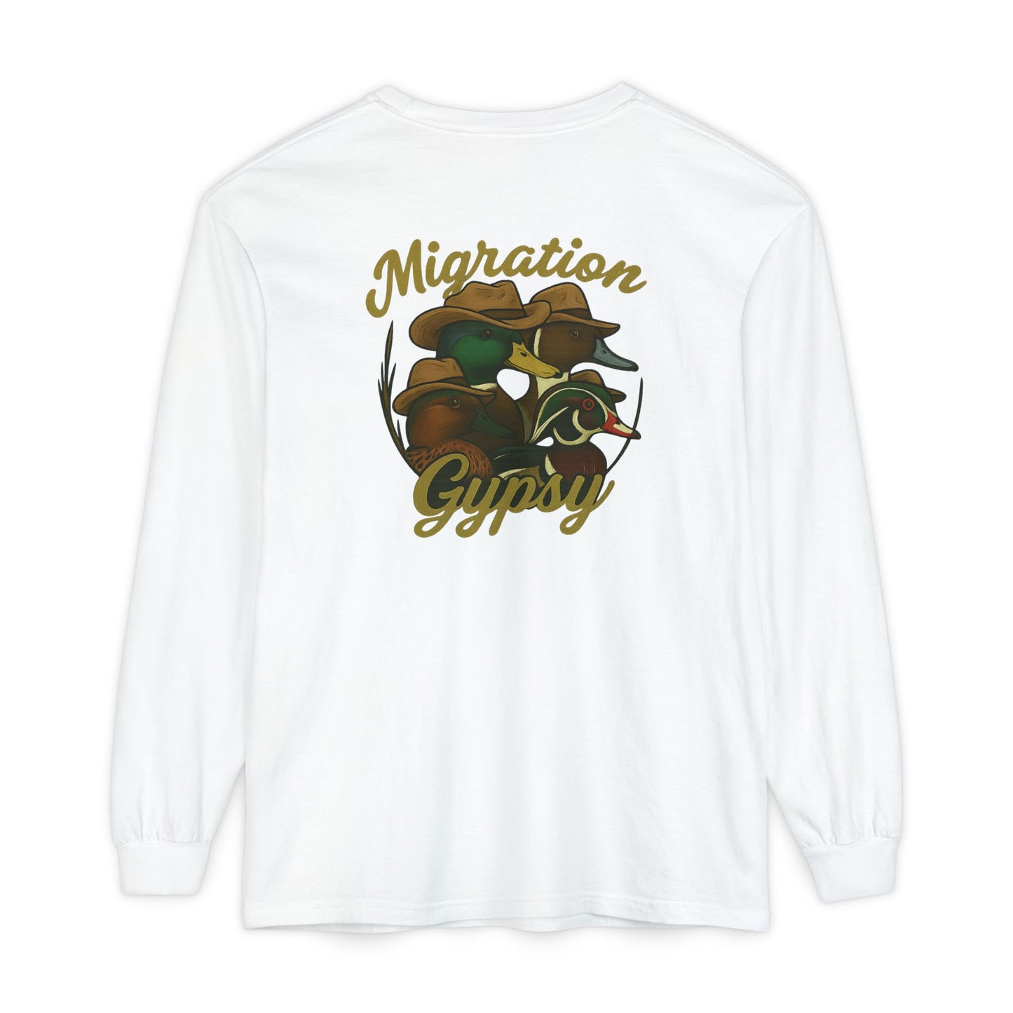 Men's Gypsy Gang Long Sleeve Tee - Mallard, Pintail, Wood Duck and Teal