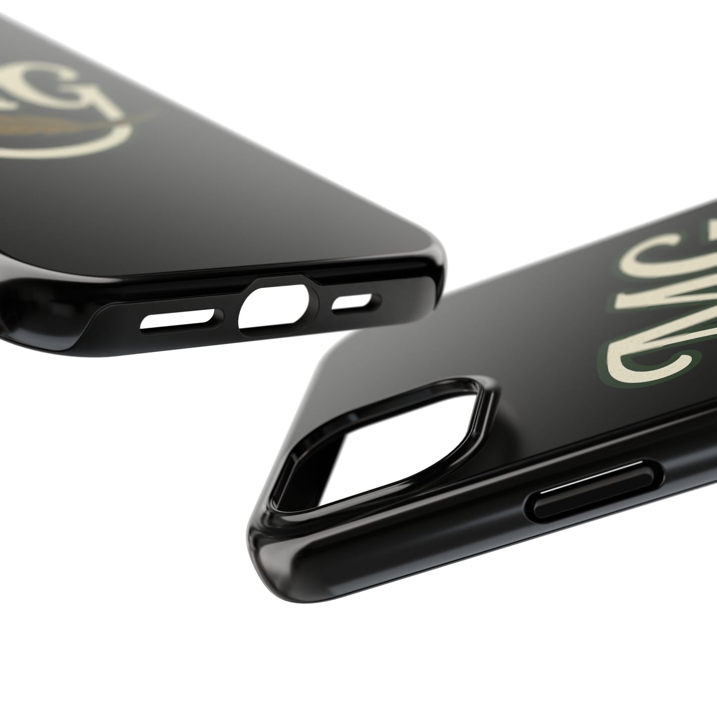 MG Leaf Light Logo Tough Phone Case — Protective Retro Monogram Phone Case