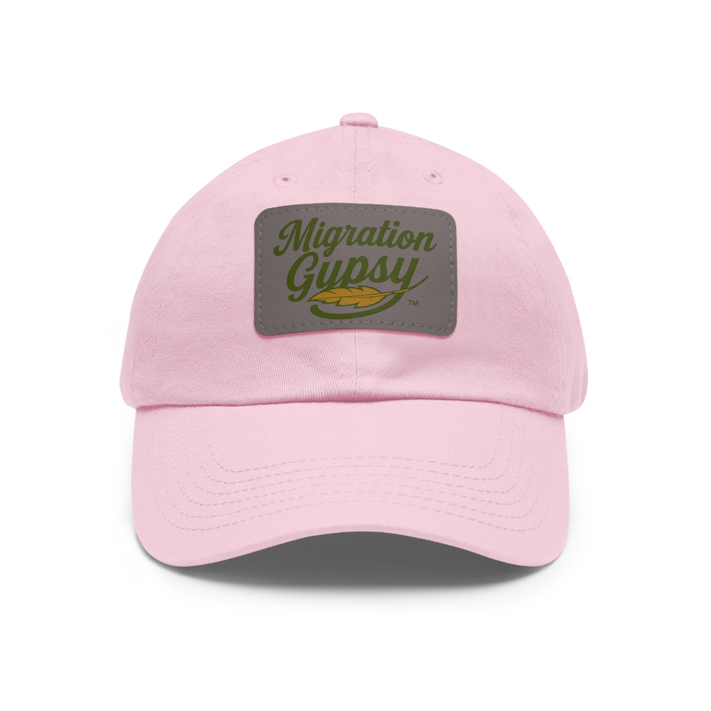 Unisex Migration Gypsy Leather Patch Hat — 12 Combo Colors Men's & Ladies