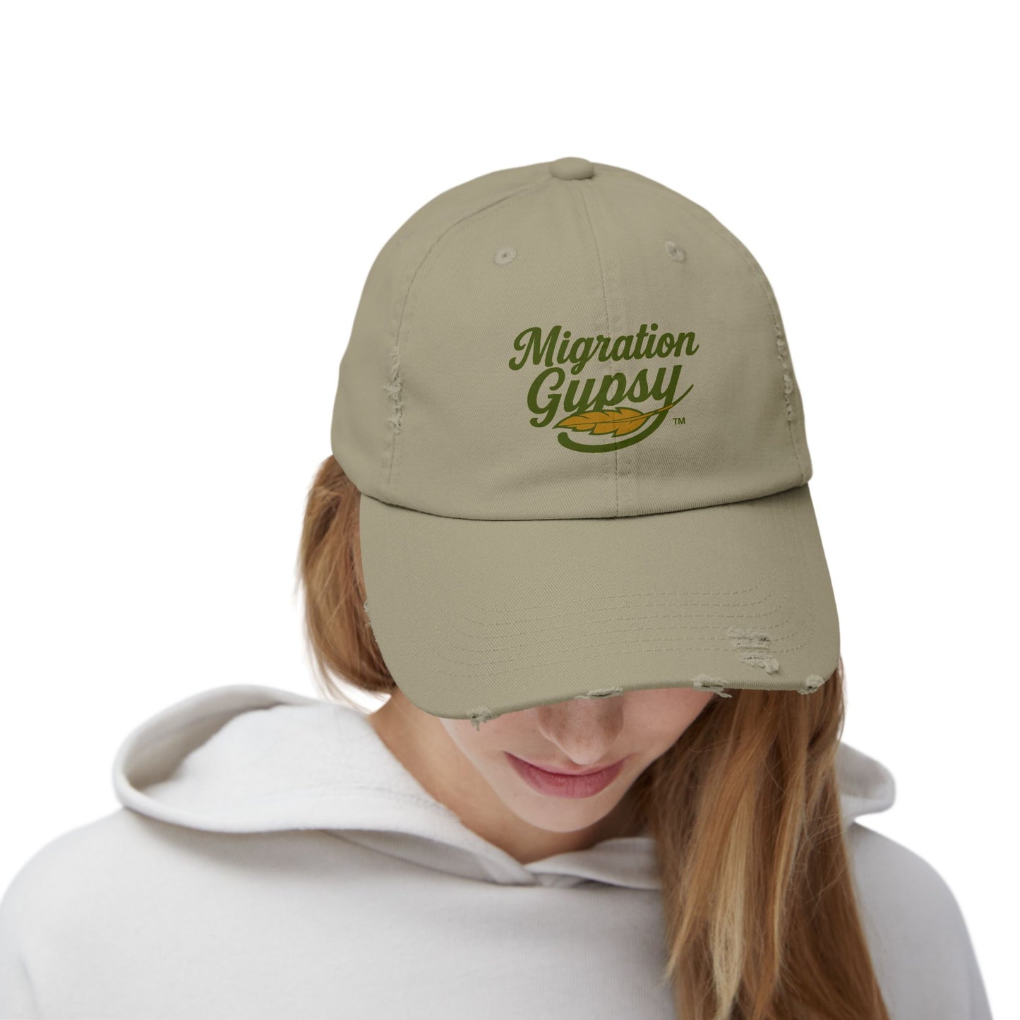 Distressed Cap — "Migration Gypsy" Retro Surf Hat