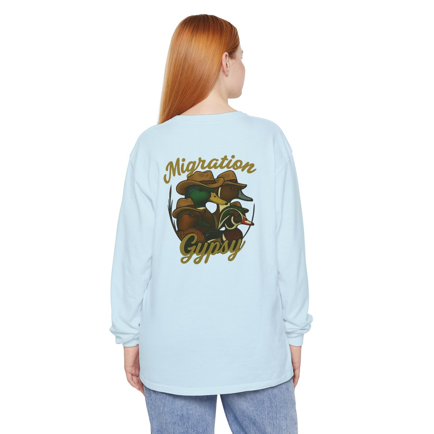 Men's Gypsy Gang Long Sleeve Tee - Mallard, Pintail, Wood Duck and Teal