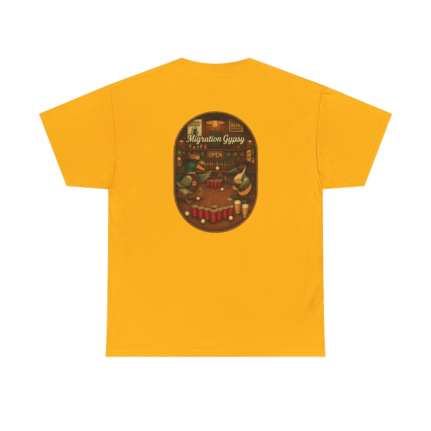 Gypsy Beer Pong Unisex Heavy Cotton Tee