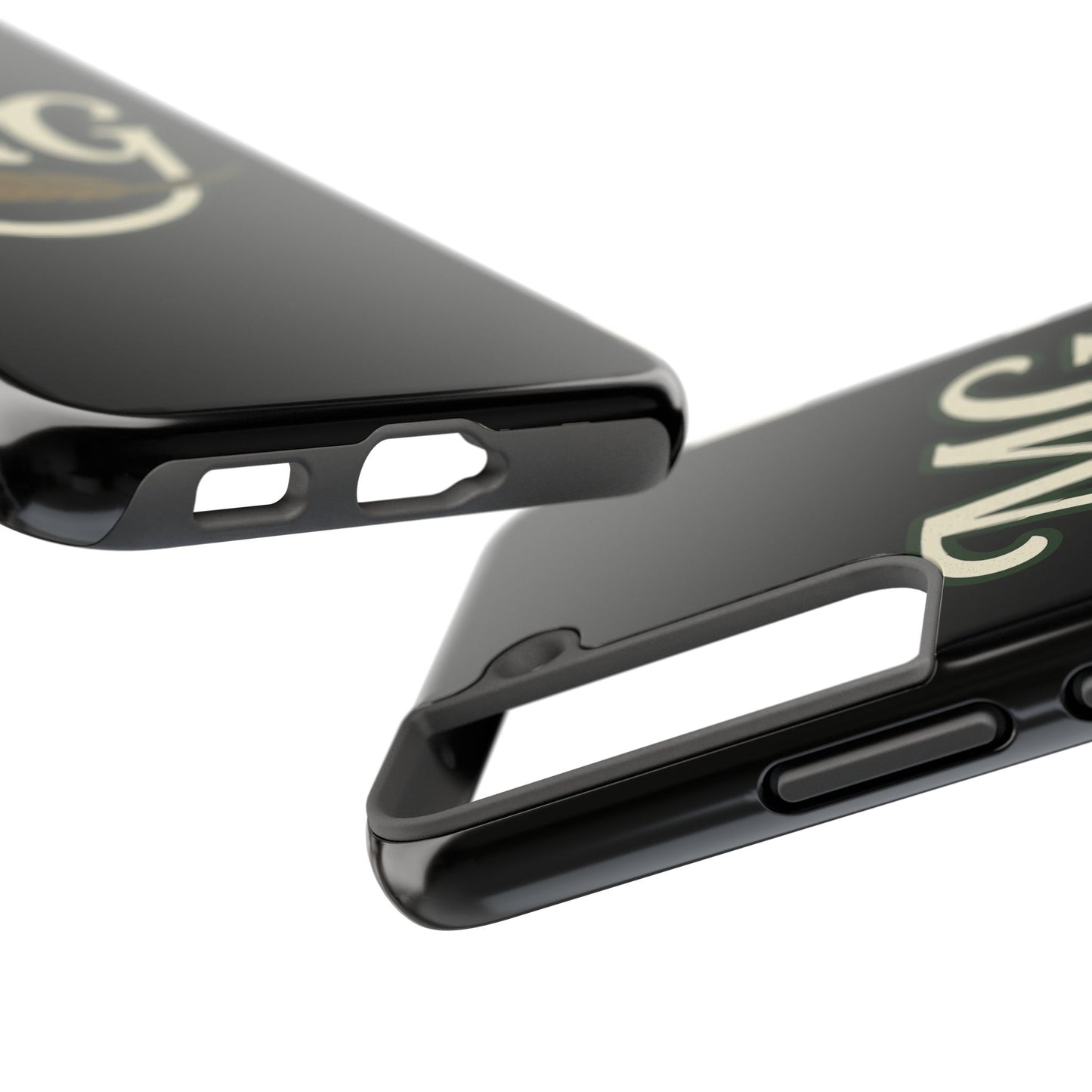 MG Leaf Light Logo Tough Phone Case — Protective Retro Monogram Phone Case