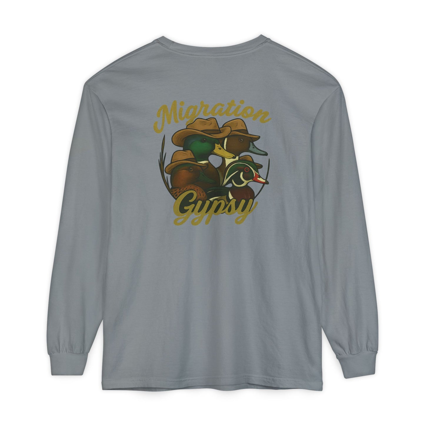 Men's Gypsy Gang Long Sleeve Tee - Mallard, Pintail, Wood Duck and Teal