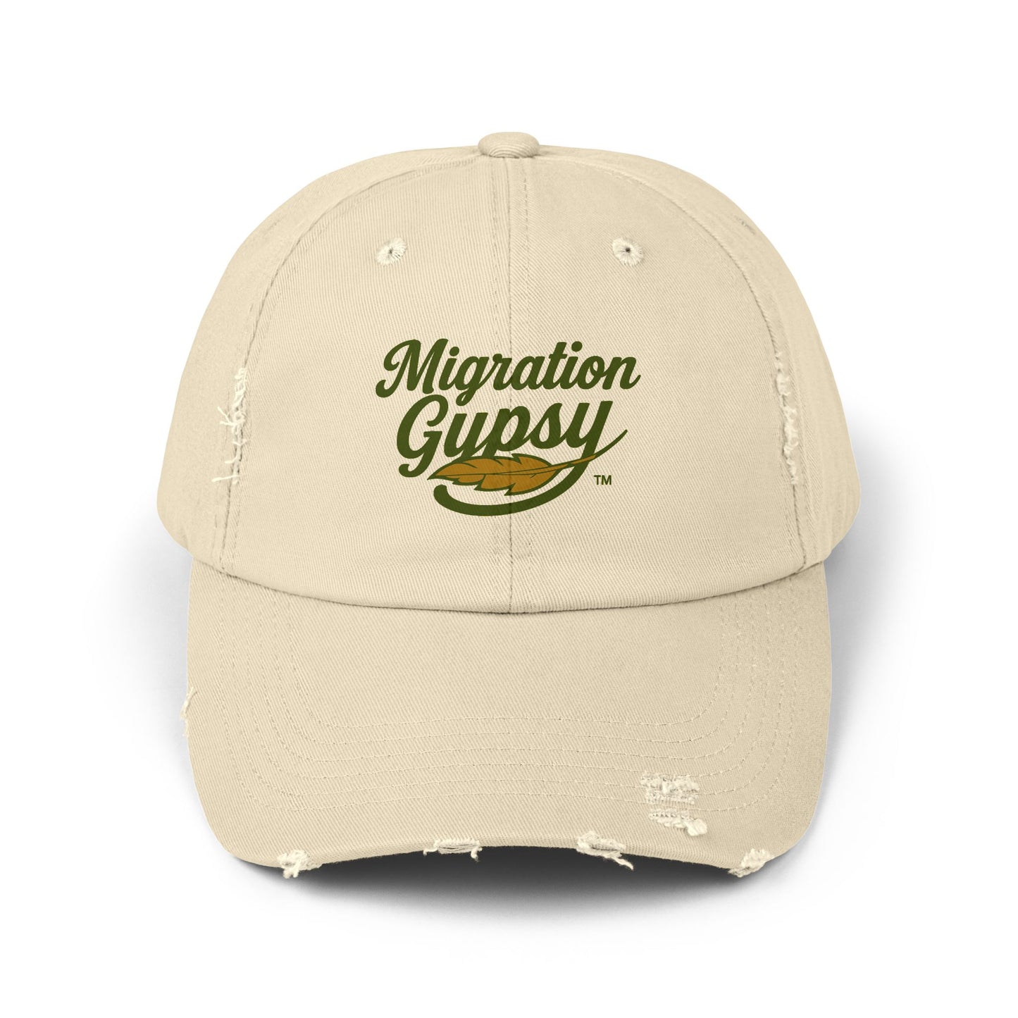 Distressed Cap — "Migration Gypsy" Retro Surf Hat