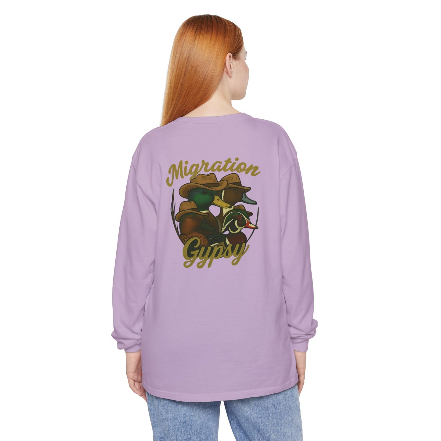 Men's Gypsy Gang Long Sleeve Tee - Mallard, Pintail, Wood Duck and Teal