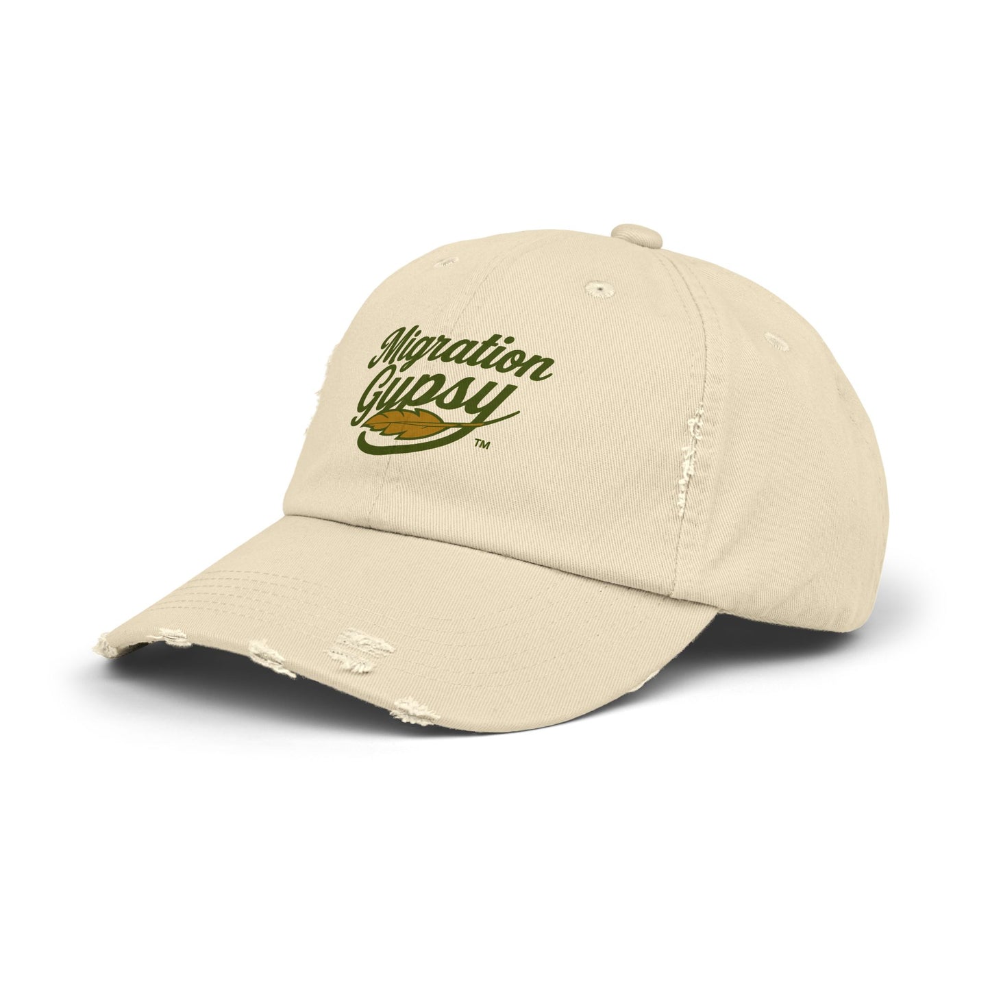 Distressed Cap — "Migration Gypsy" Retro Surf Hat