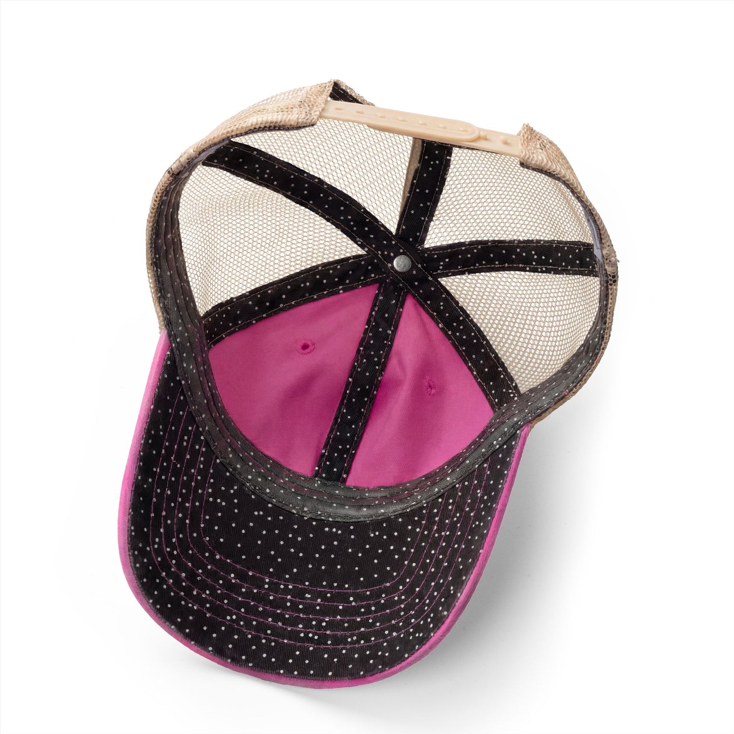 Women's Washed MG Trucker with Under Polka Dots or Stripes