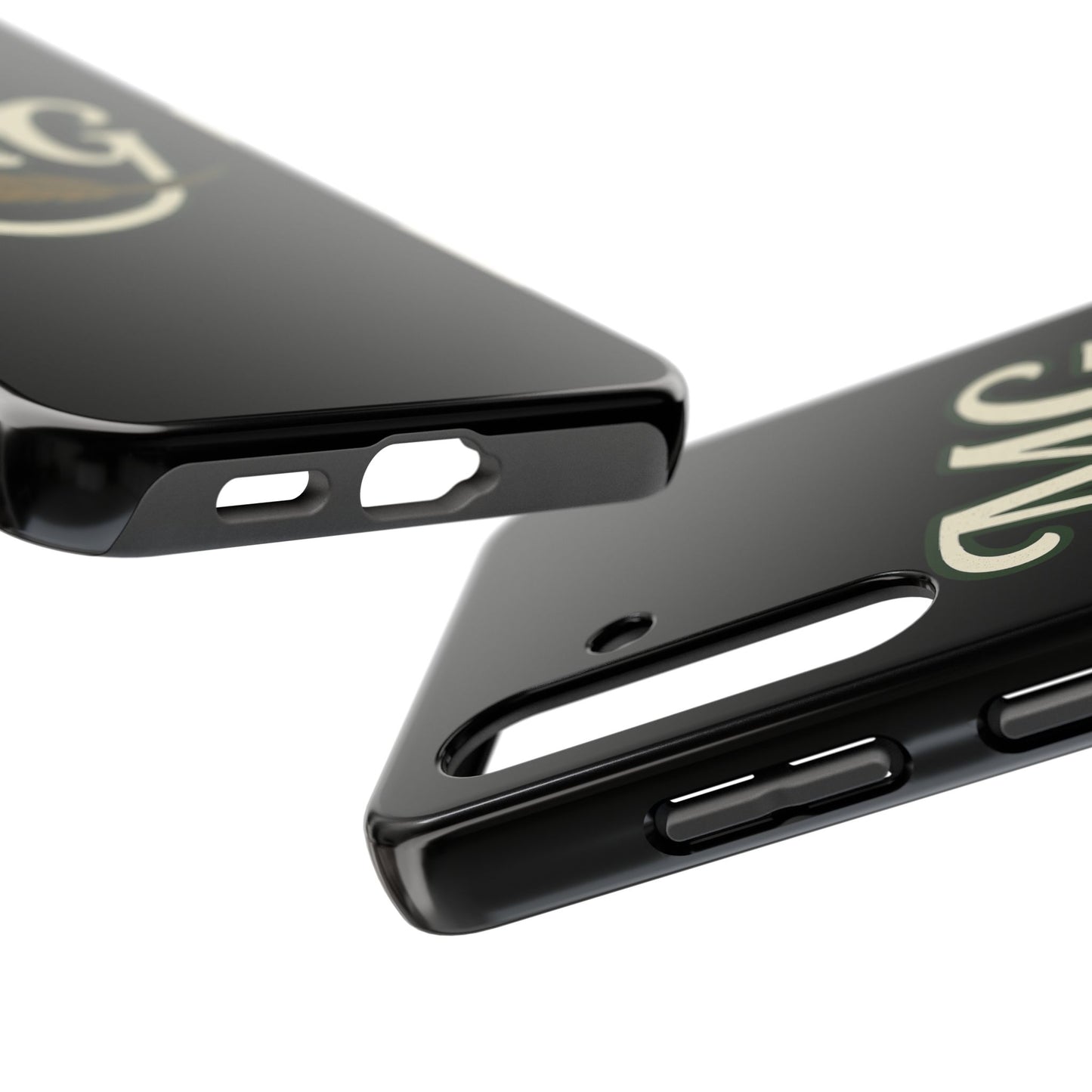 MG Leaf Light Logo Tough Phone Case — Protective Retro Monogram Phone Case