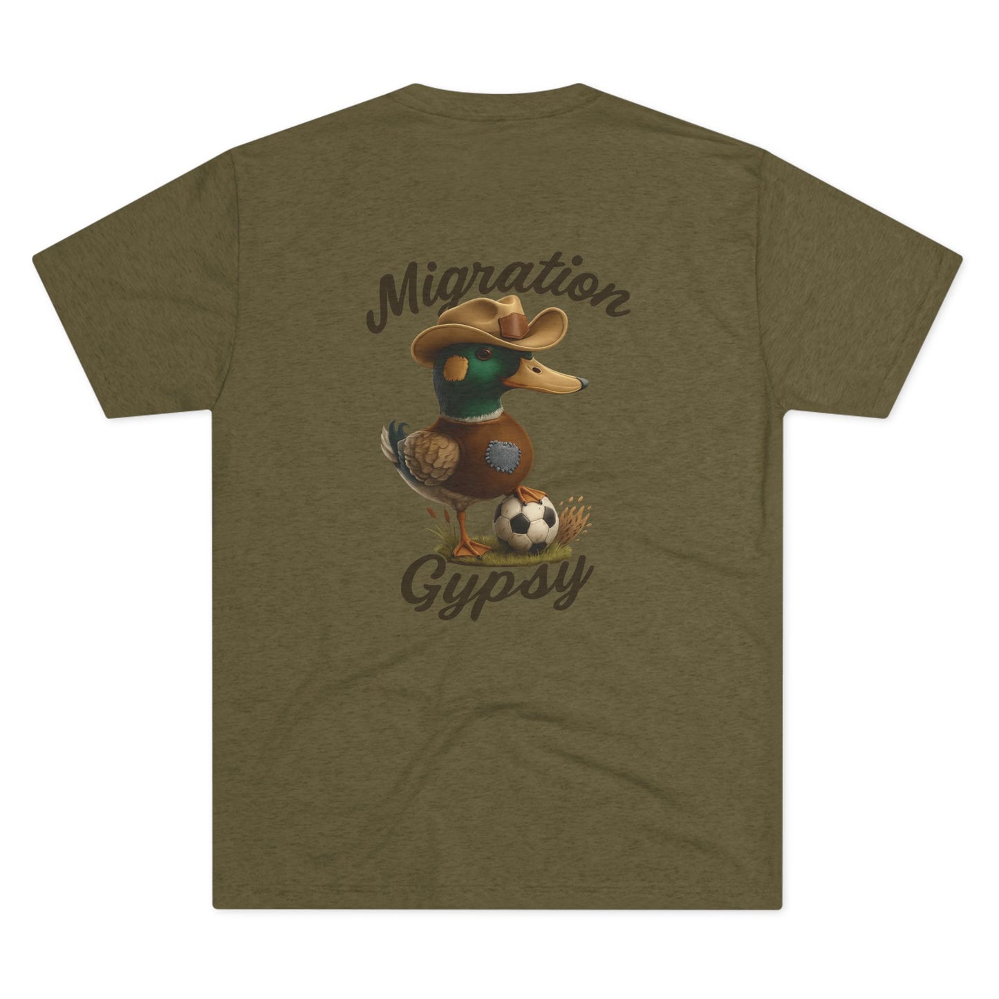 Soccer Migration Mallard Tee w/Soccer Ball Front Mallard Back