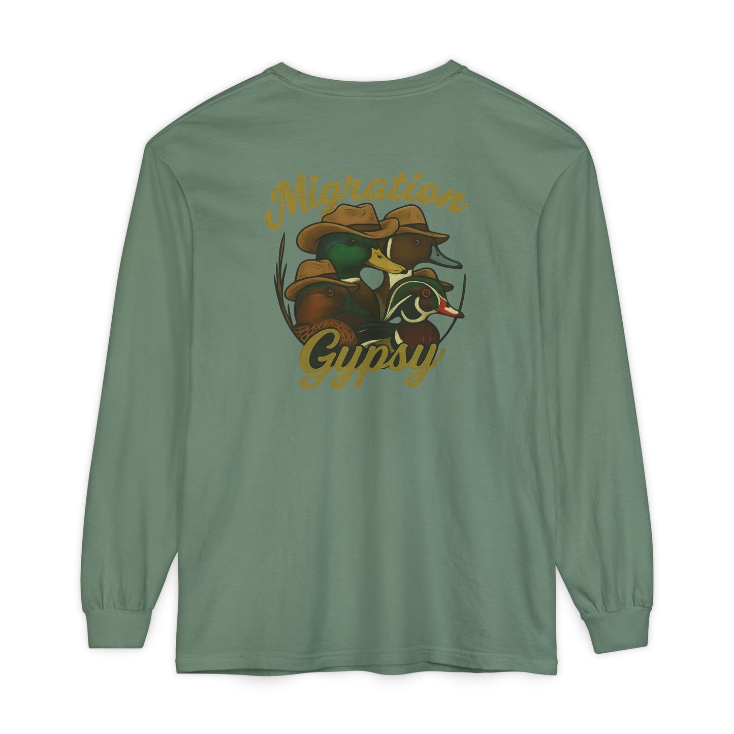 Men's Gypsy Gang Long Sleeve Tee - Mallard, Pintail, Wood Duck and Teal