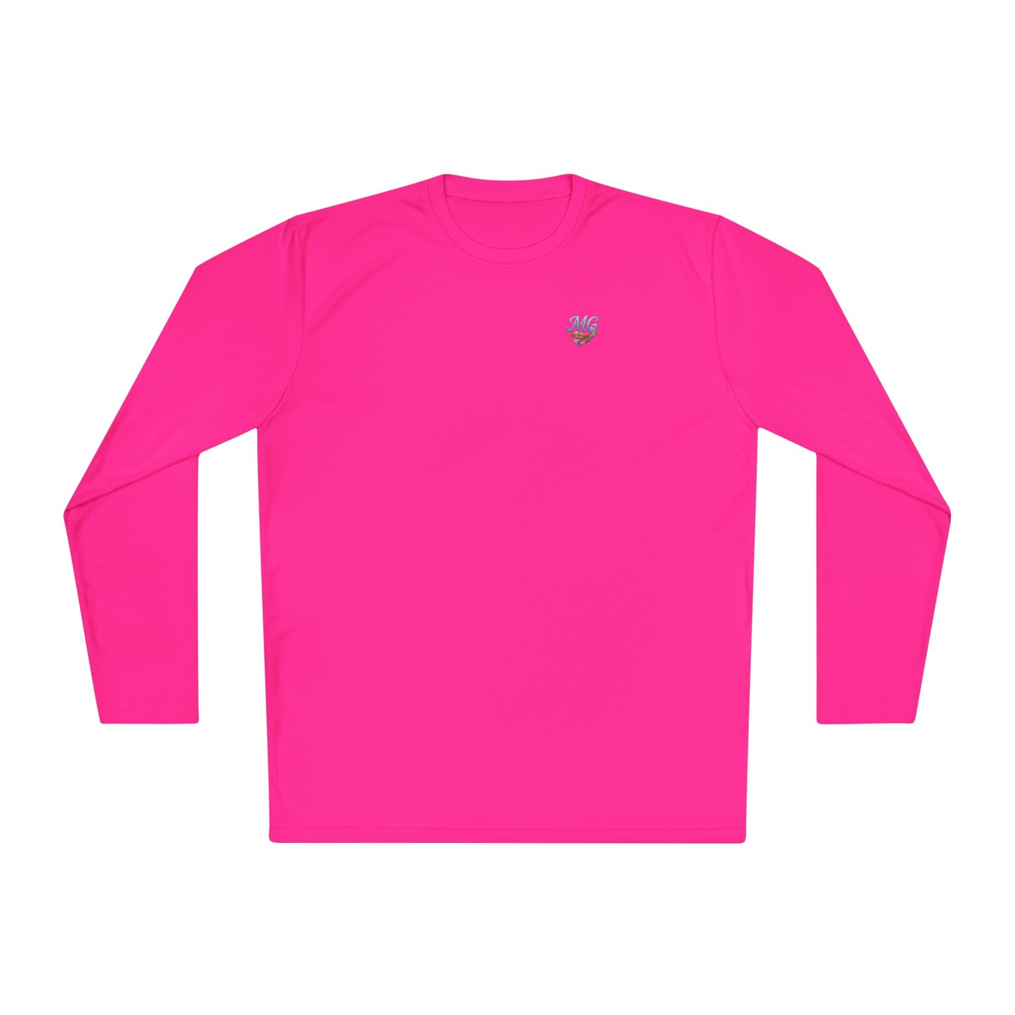 Long Sleeve MG Winter Front Snow Ski Pintail on Back Performance Tee