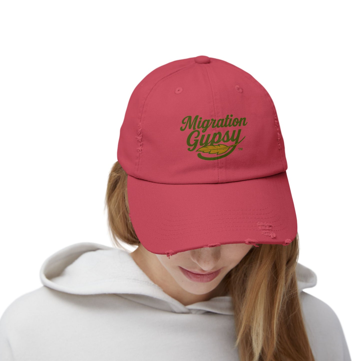 Distressed Cap — "Migration Gypsy" Retro Surf Hat