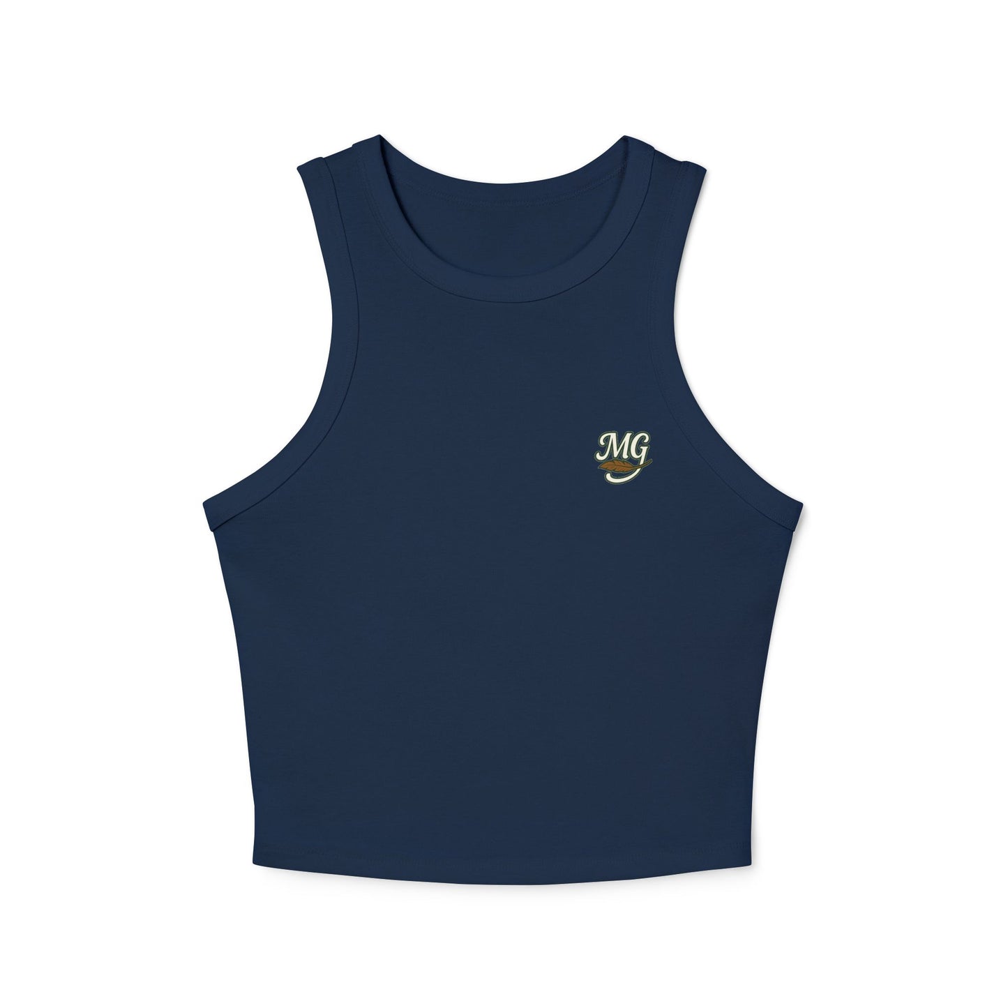 Women's Fitted Micro Mallard Rib Racer Tank Top MG Front