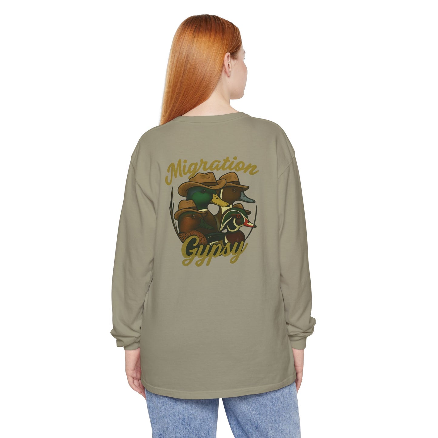 Men's Gypsy Gang Long Sleeve Tee - Mallard, Pintail, Wood Duck and Teal