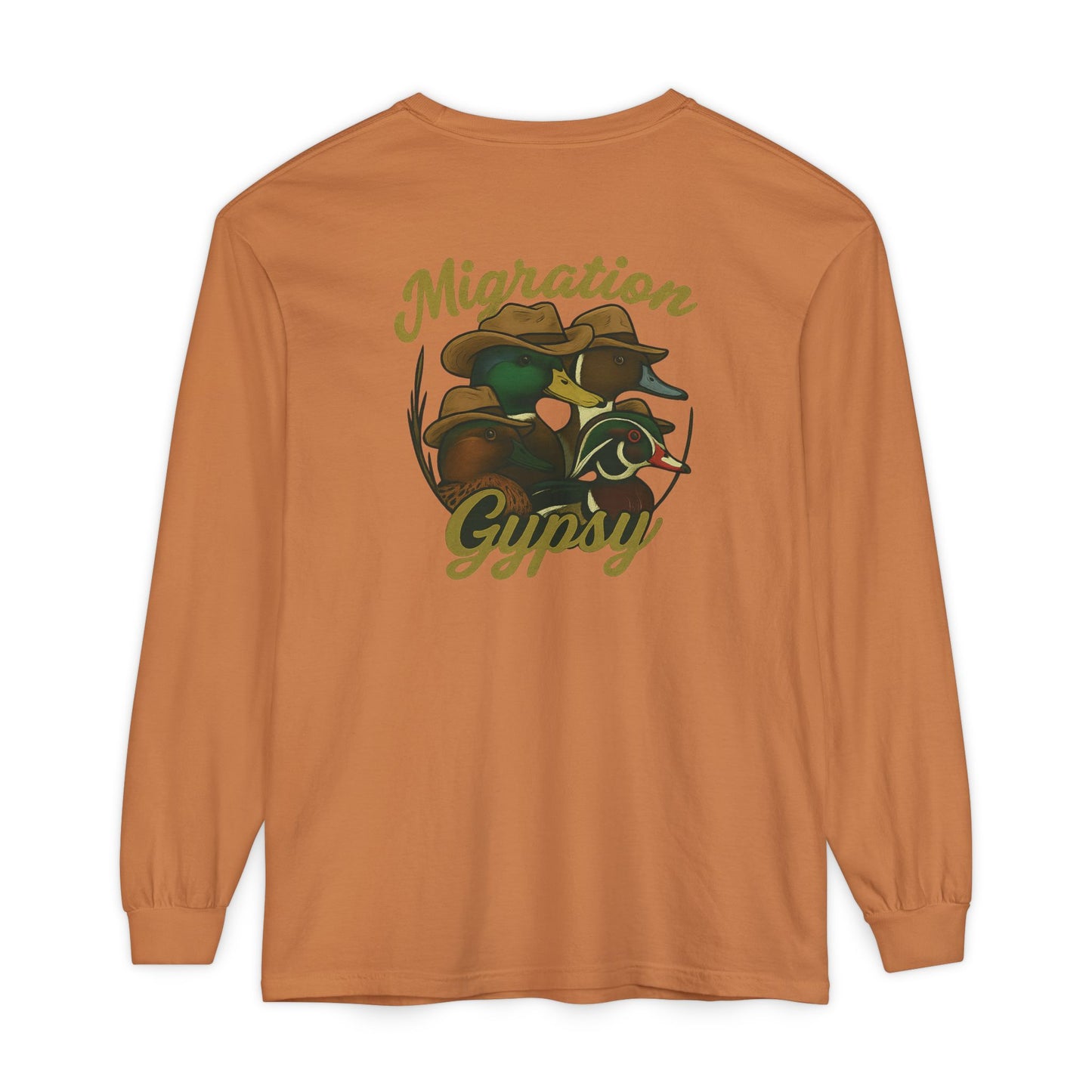Men's Gypsy Gang Long Sleeve Tee - Mallard, Pintail, Wood Duck and Teal