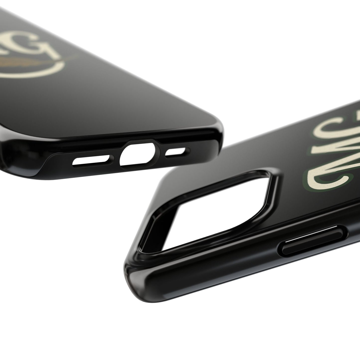 MG Leaf Light Logo Tough Phone Case — Protective Retro Monogram Phone Case